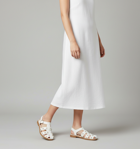 Image of Universal Thread - Women's Winnie Studded Fisherman Sandals - Off-White