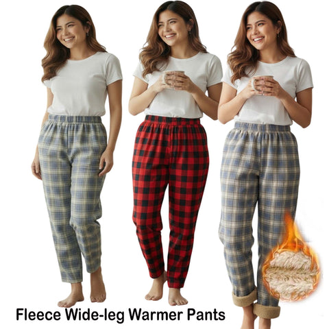 Image of Plaid Fleece Pants Women's Autumn Winter Pants