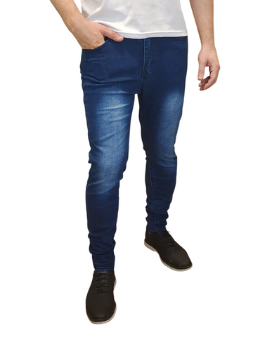 Image of Men's Jeans Thick Fabric Slim Stretch Men's Pants