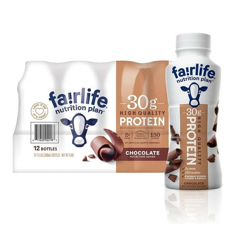 Image of Fairlife Nutrition Plan Chocolate, 30 g Protein Shake (11.5 fl. oz., 12 pk.)