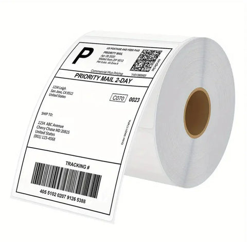 Image of 4x6" 500 Labels/ Roll Direct Thermal Shipping Labels Self-Adhesive