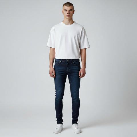 Image of Men's Jeans | Slim-Fit Stretch Denim Pants Jeans (#1085)